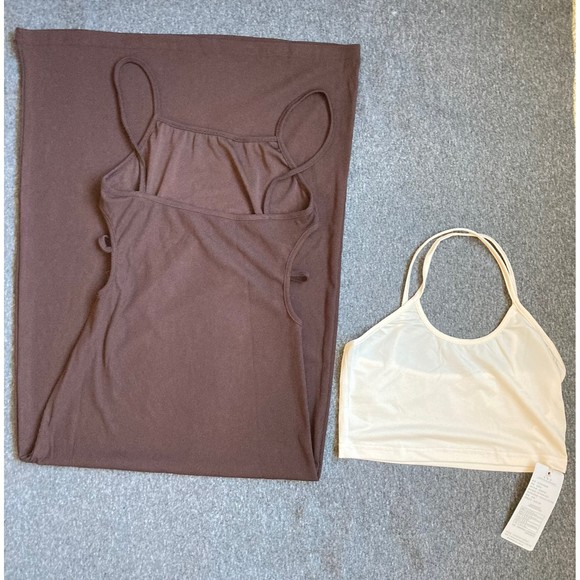 Coffee Casual Simple Versatile‎ Elegant Sexy Charming Women's Sling Long new - Picture 2 of 5